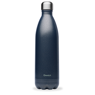 Qwetch Bouteille isotherme inox roc bleu 1000ml - 10262